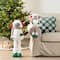 Glitzhome® 21"H Christmas Fabric Yeti Shelf Sitter